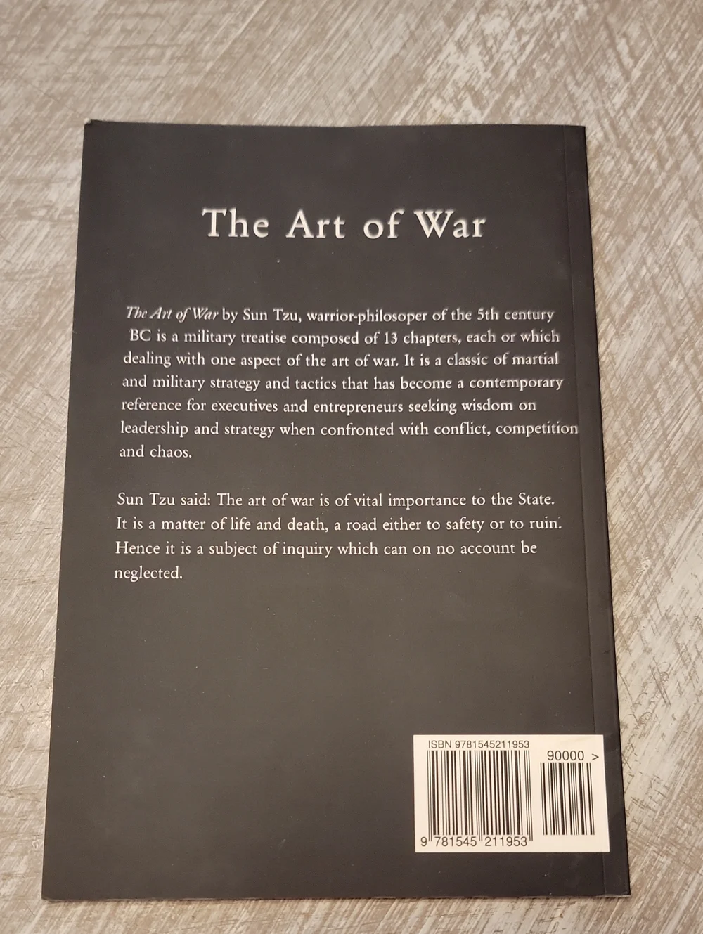 The Art of War by Sun Tzu — Black and Red Cover